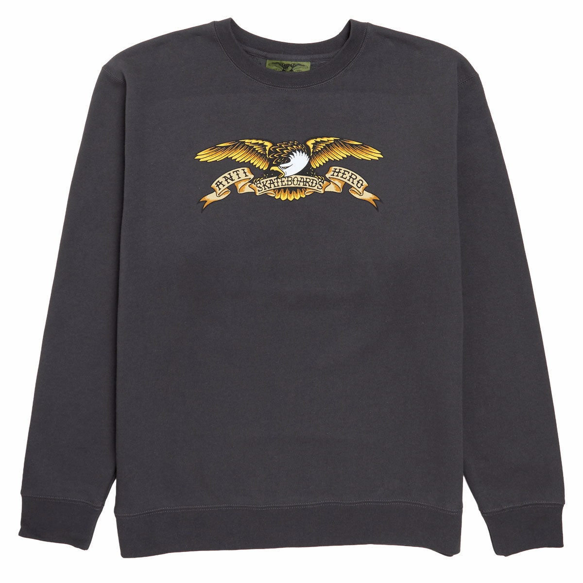 Anti-Hero Eagle Sweatshirt - Asphalt/Black Multi Zippered Front Shopping wear