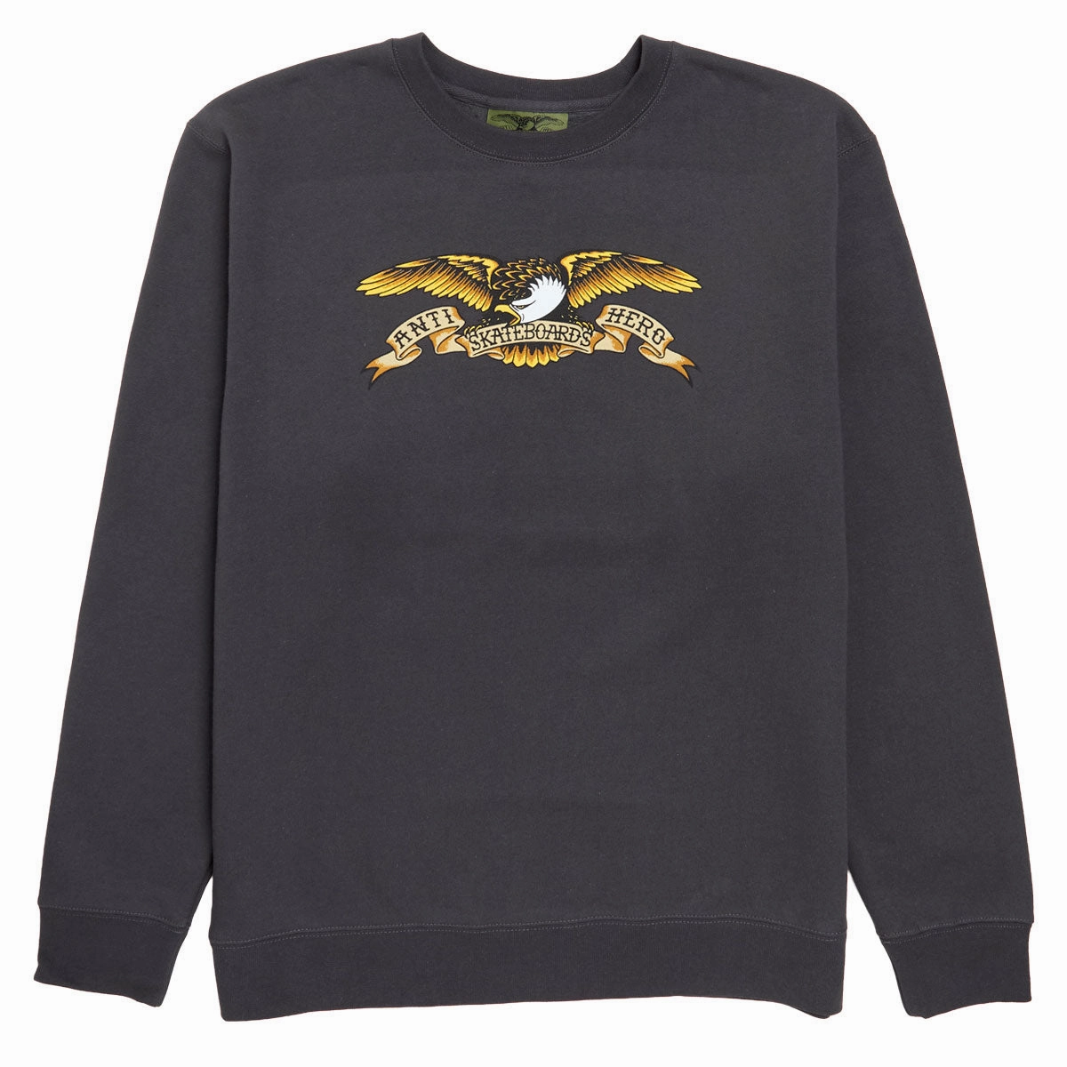 windproof Anti-Hero Eagle Sweatshirt - Asphalt/Black Multi