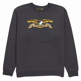 windproof Anti-Hero Eagle Sweatshirt - Asphalt/Black Multi