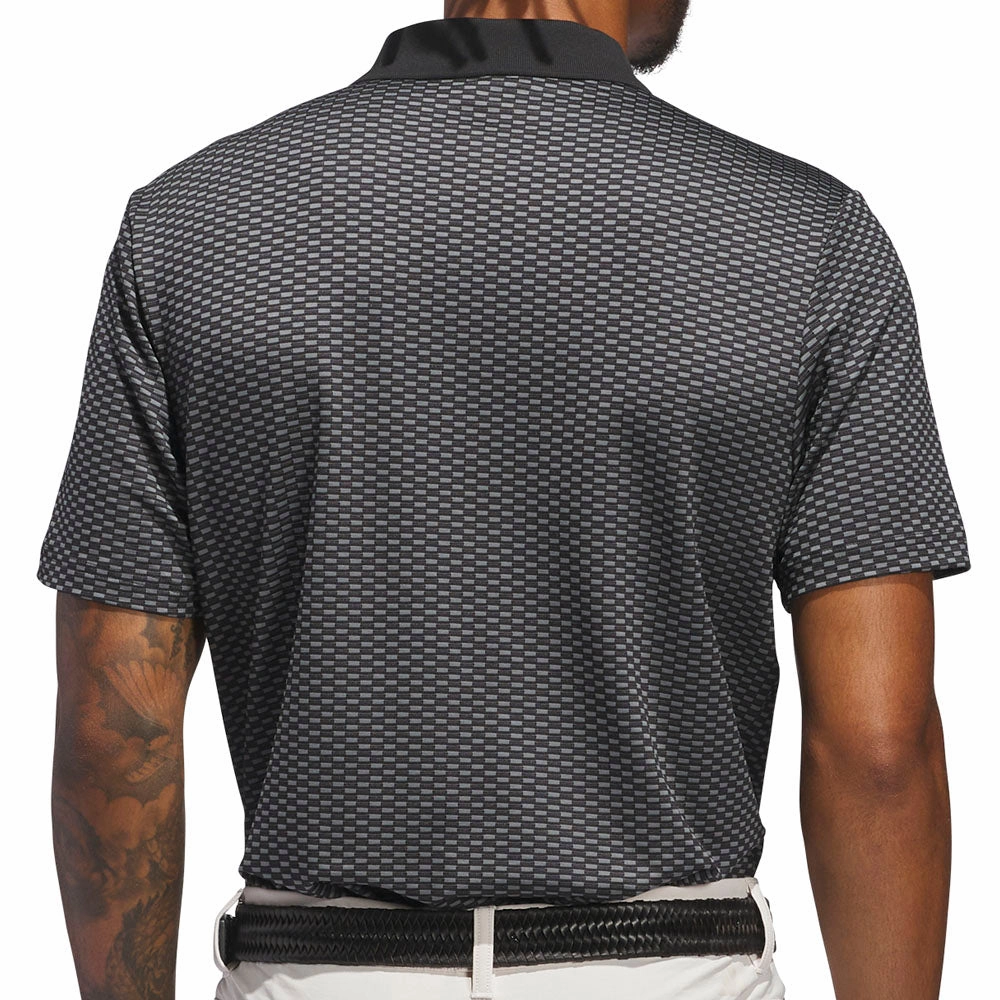 Sun Protection adidas Beyond the Course Textured Polo Shirt - Black