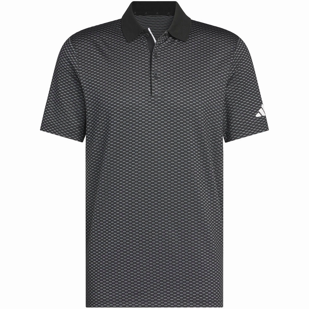 adidas Beyond the Course Textured Polo Shirt - Black Trendy Fashion