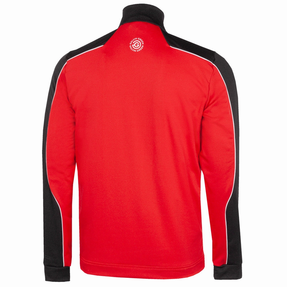 Fashion Layering Running Top Galvin Green Dave 1/4 Zip Pullover - Red/Black