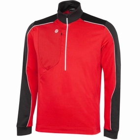 kids Sporty Wearable Galvin Green Dave 1/4 Zip Pullover - Red/Black
