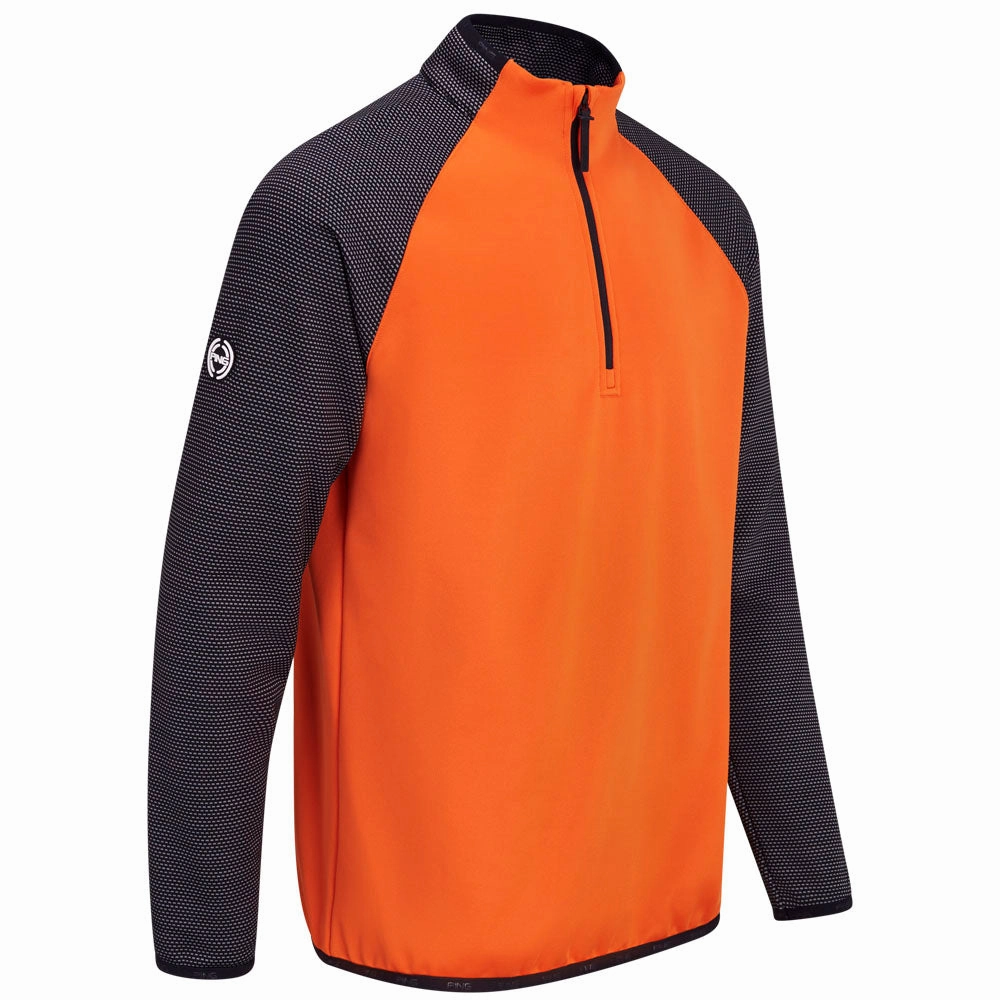 Modern Edge pearl accents Ping Astle Pullover - Russet/Black