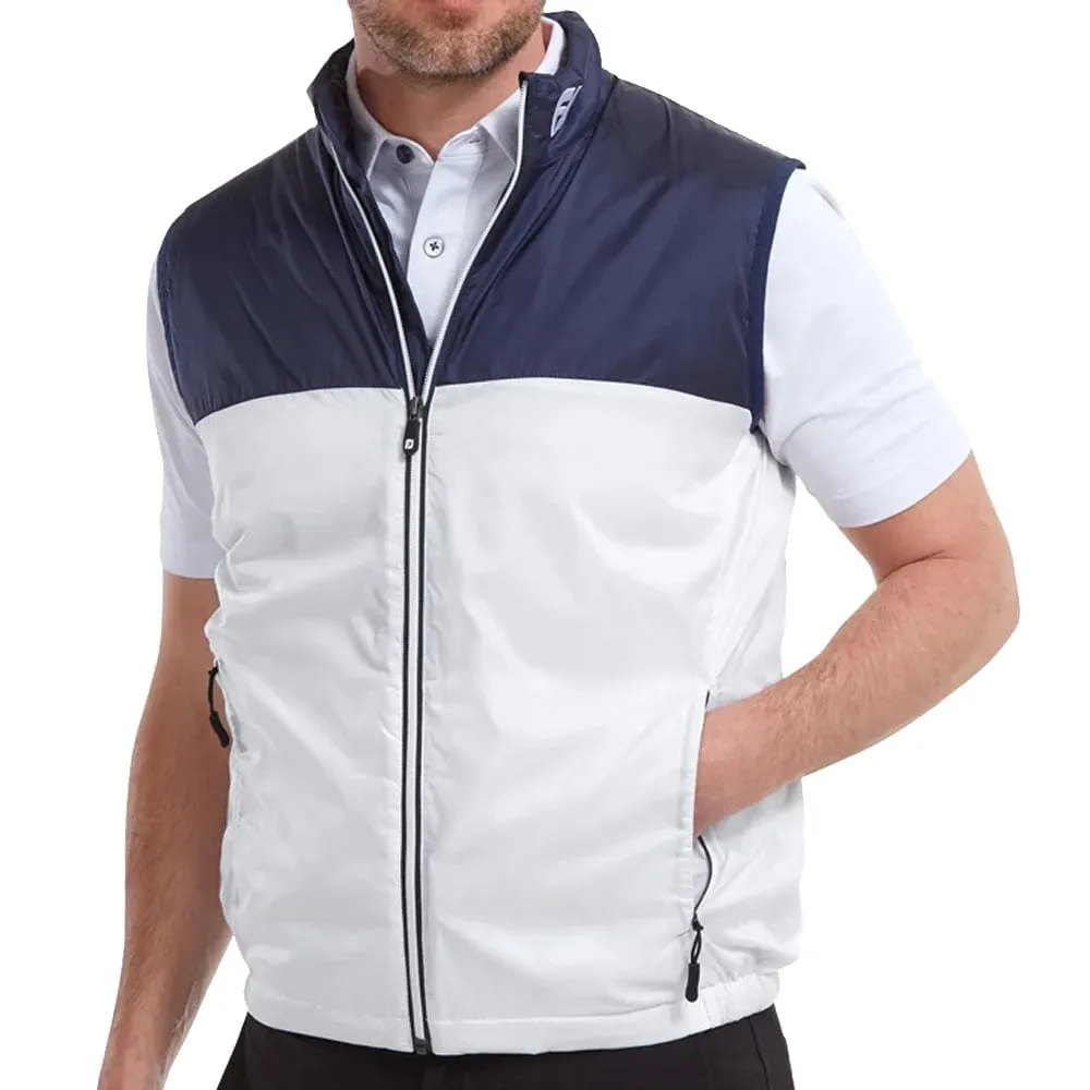 FootJoy Lightweight Thermal Vest - Navy/White Affordable combination
