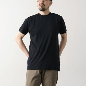 FYNELYNE ENGINEERED BY LIFILL / Cottony Short Sleeve Crew Neck T-Shirt SeamFreeShoulders Relaxed Wearable