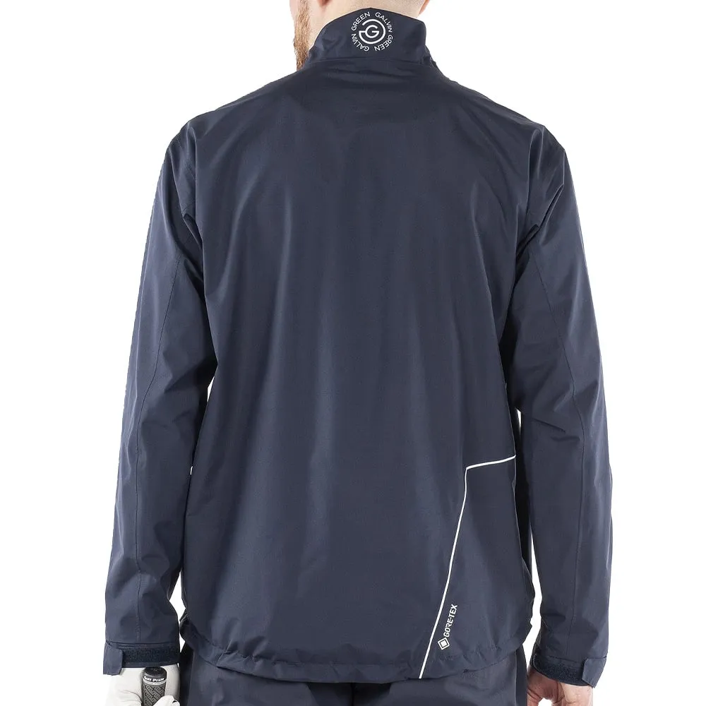 Rubberized Zippers Galvin Green Abe Gore-Tex 1/2 Zip Waterproof Jacket - Navy/Cool Grey/White