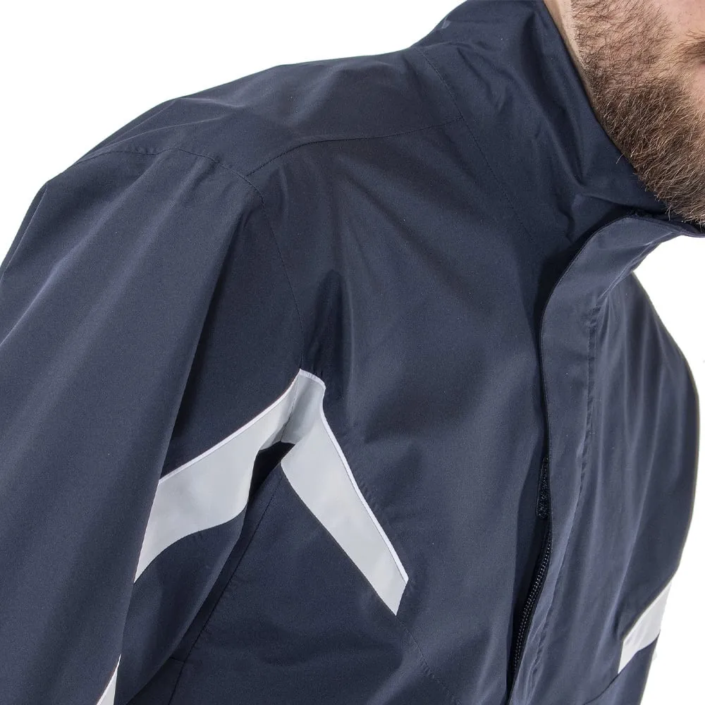 Galvin Green Abe Gore-Tex 1/2 Zip Waterproof Jacket - Navy/Cool Grey/White Basic Travel Fit