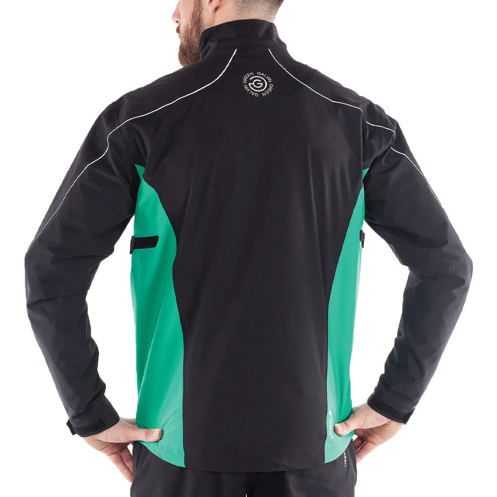Abrasion Resistant Finish Ski Use Galvin Green Ace Gore-Tex Jacket - Black/Green/White