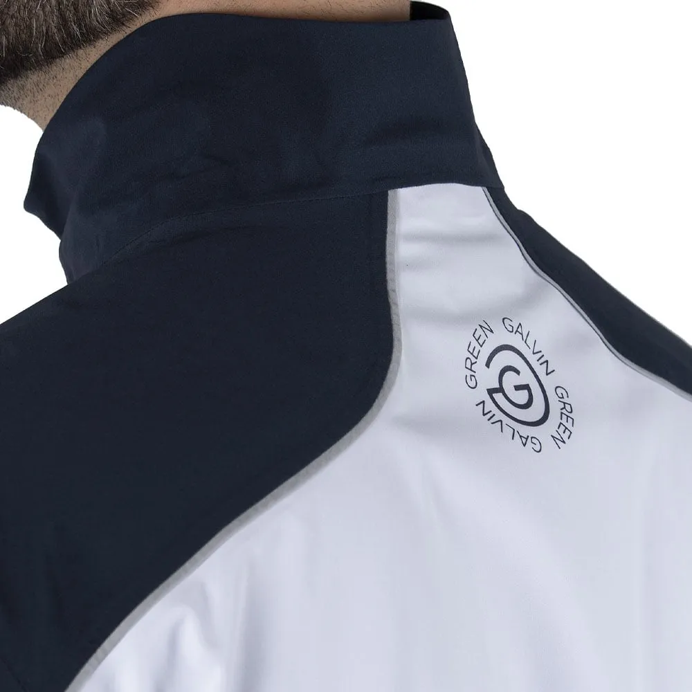 Galvin Green Ace Gore-Tex Waterproof Jacket - White/Navy/Cool Grey Breathable Technology Simple Urban Layer