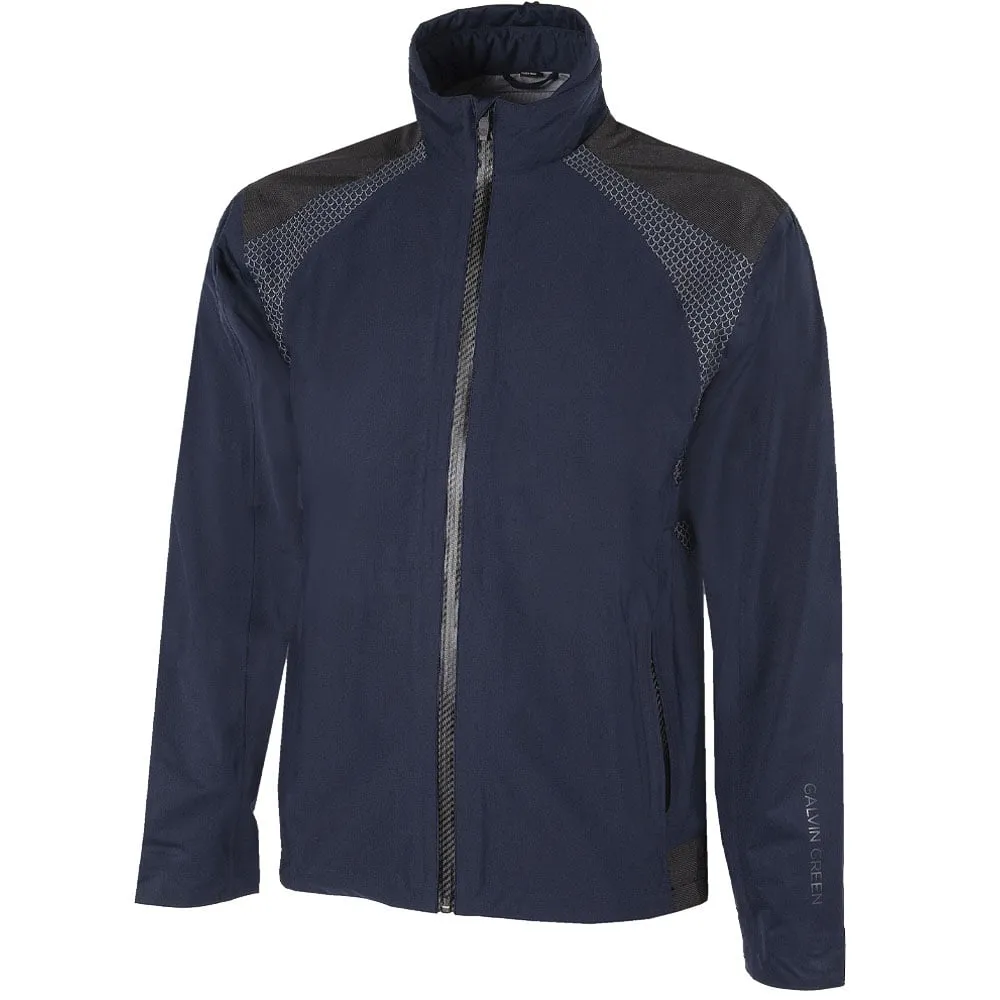 Galvin Green Action Gore-Tex C-Knit Waterproof Jacket - Navy/Black Windproof Construction Quick Pull Zipper