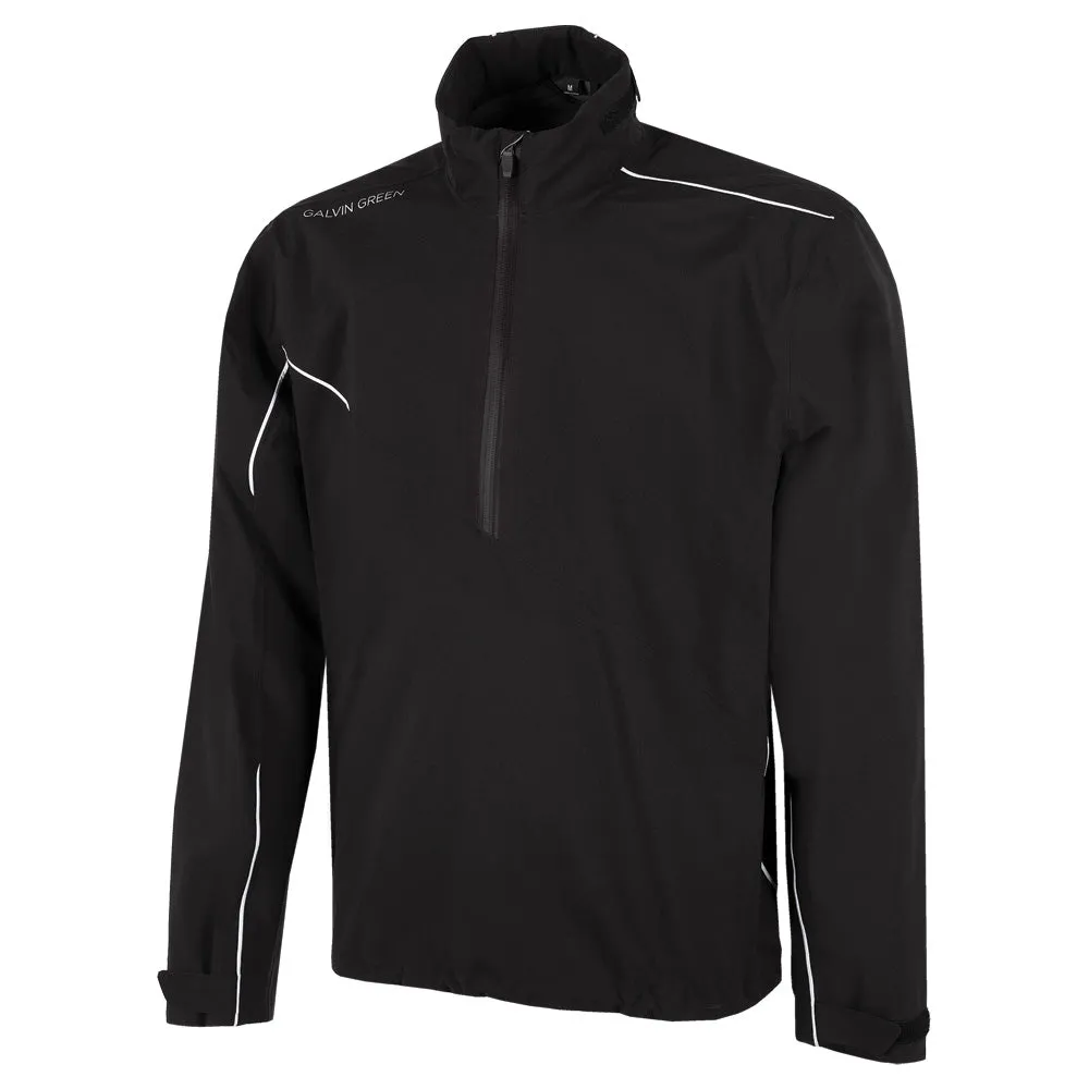 Galvin Green Aden Gore-Tex Paclite 1/2 Zip Waterproof Jacket - Black/White Winter Ready