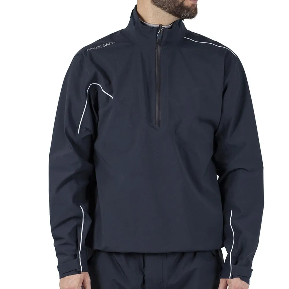 UV Protection Galvin Green Aden Gore-Tex Paclite 1/2 Zip Waterproof Jacket - Navy/White