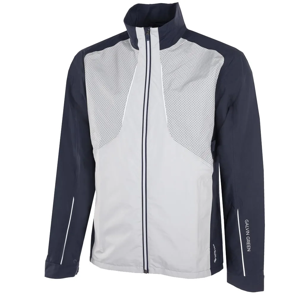 Galvin Green Albert Gore-Tex Waterproof Jacket - Navy/Cool Grey/White Long Length Basic Layers