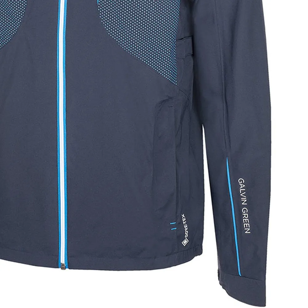 Galvin Green Albert Gore-Tex Waterproof Jacket - Navy/White/Blue Hypoallergenic fabric Classic Look