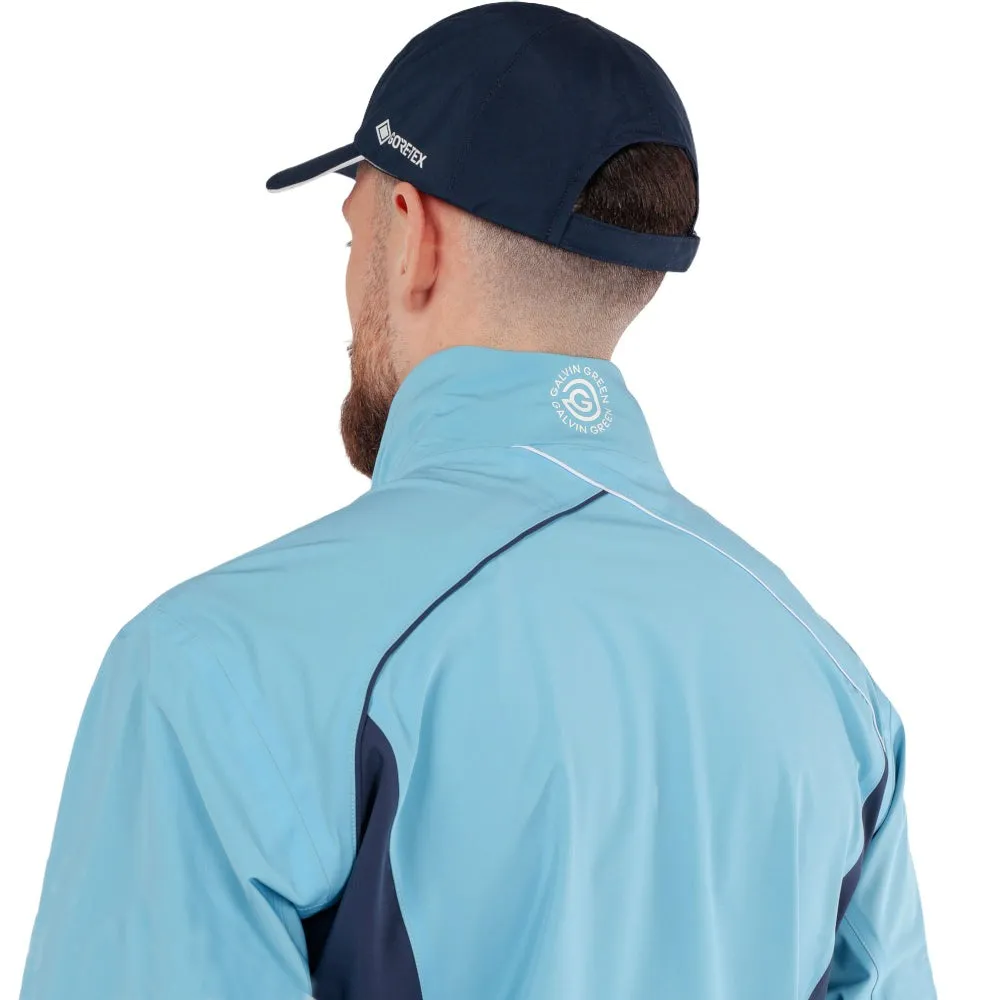 Compact Packable Feature Weather Friendly Galvin Green Ames Waterproof DRYVR Jacket - Alaskan Blue/Navy