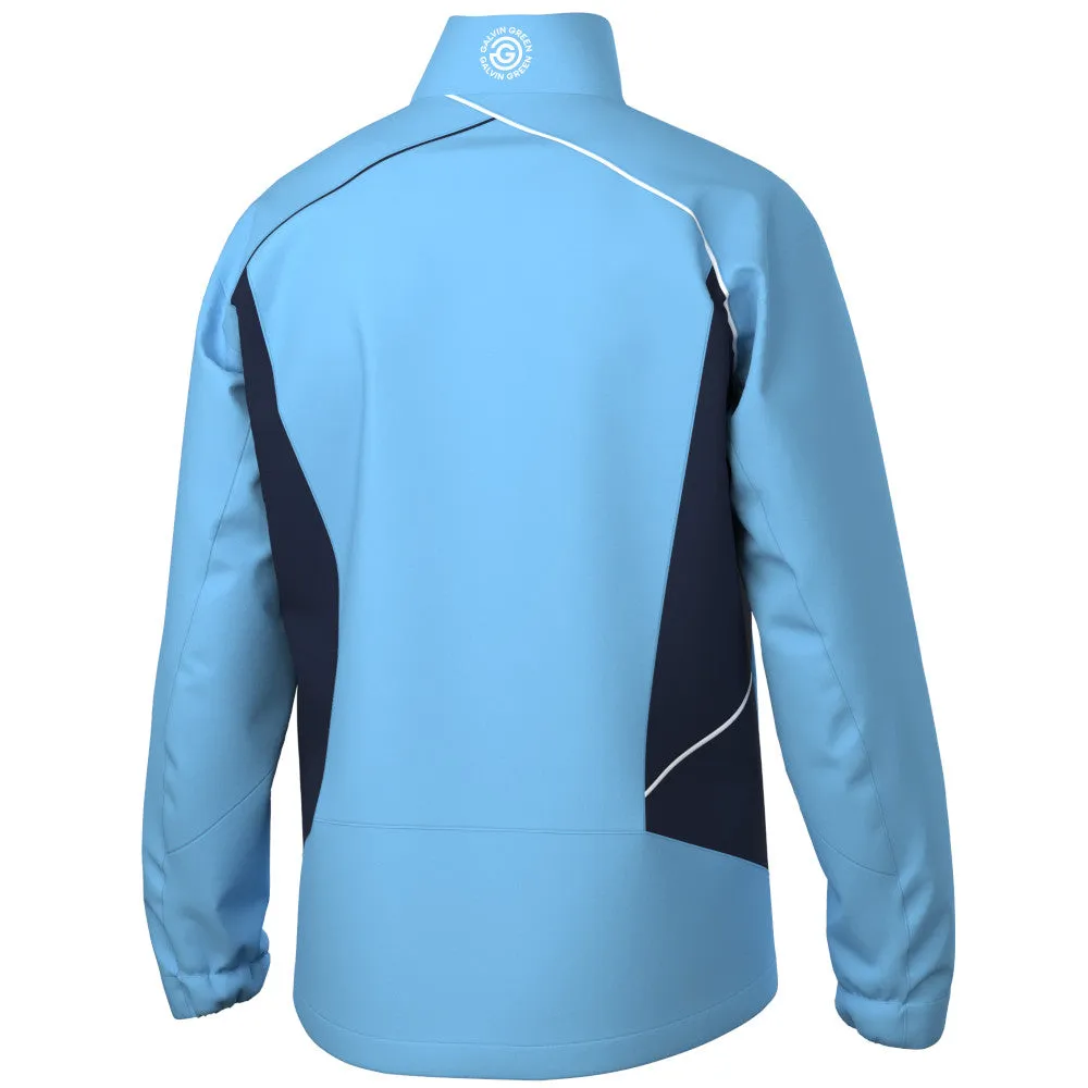 Transitional Look Fall Outfit Galvin Green Ames Waterproof DRYVR Jacket - Alaskan Blue/Navy