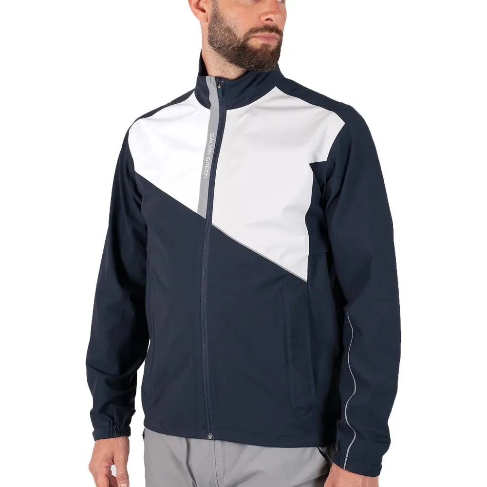 Stretchable Cuffs Galvin Green Apollo Waterproof Jacket - Navy/White/Cool Grey/Sharkskin