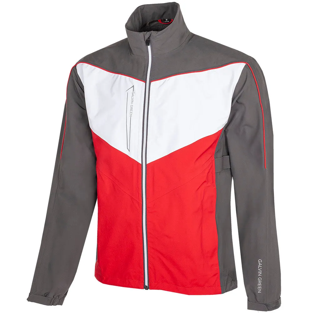 Soft Comfort Design Galvin Green Armstrong Gore-Tex Paclite Jacket - Forged Iron/Red/White