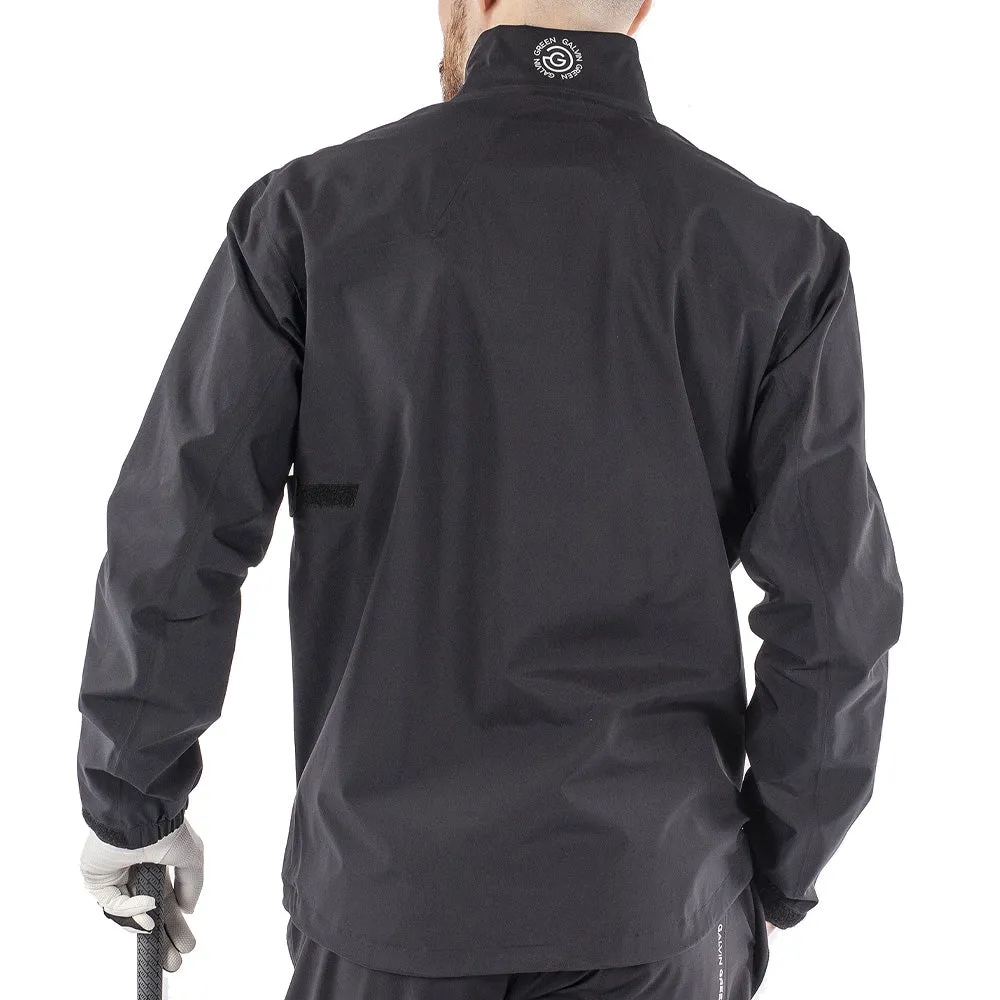 All Season Performance Weave windproof Galvin Green Armstrong Gore-Tex Paclite Waterproof Jacket - Black/Sharkskin
