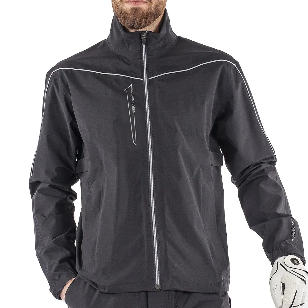 Multi Directional Stretch Galvin Green Armstrong Gore-Tex Paclite Waterproof Jacket - Black/Sharkskin