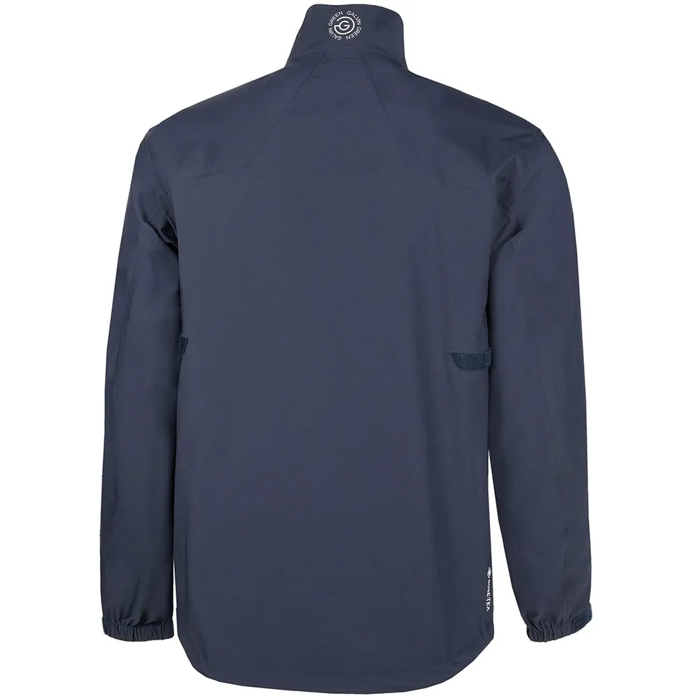 Galvin Green Armstrong Gore-Tex Paclite Waterproof Jacket - Navy/Cool Grey/White Ultraviolet Protection Shawl Lapel
