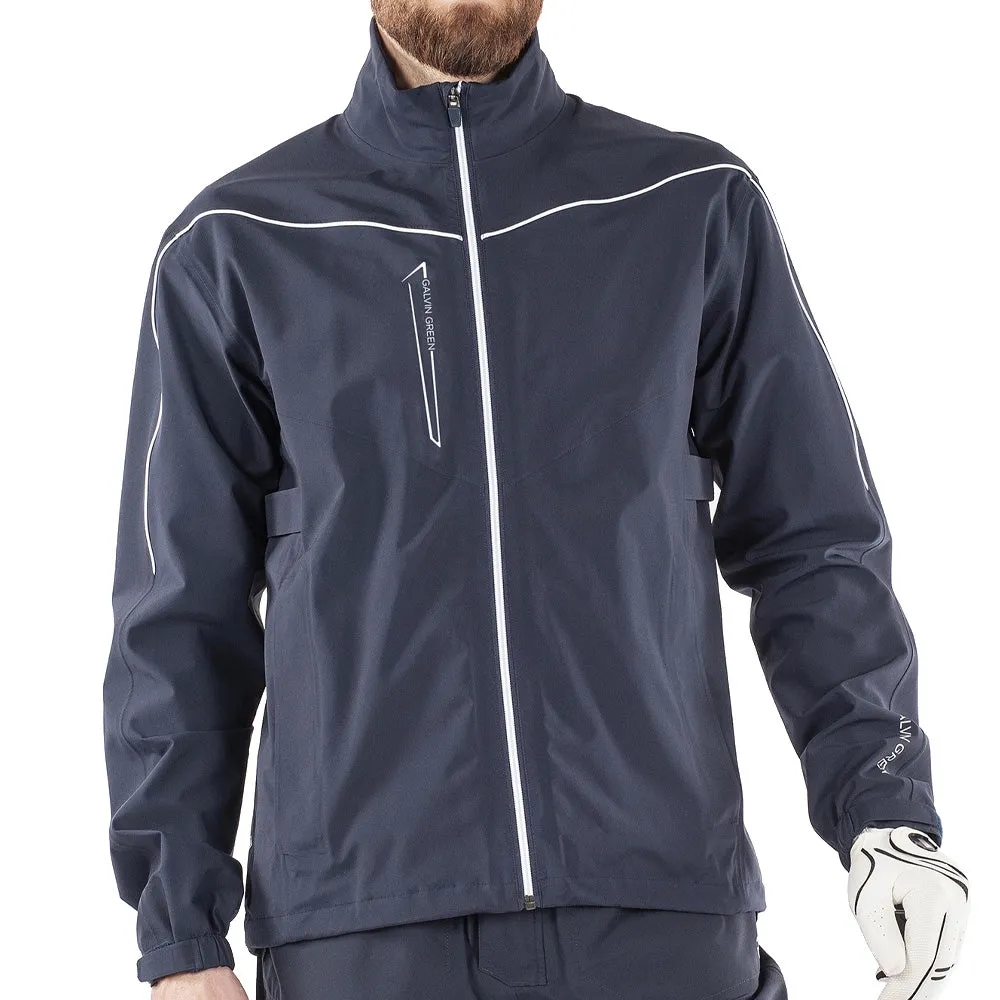 Galvin Green Armstrong Gore-Tex Paclite Waterproof Jacket - Navy/White MultiPocket Layout Lightweight Waterproof Jacket