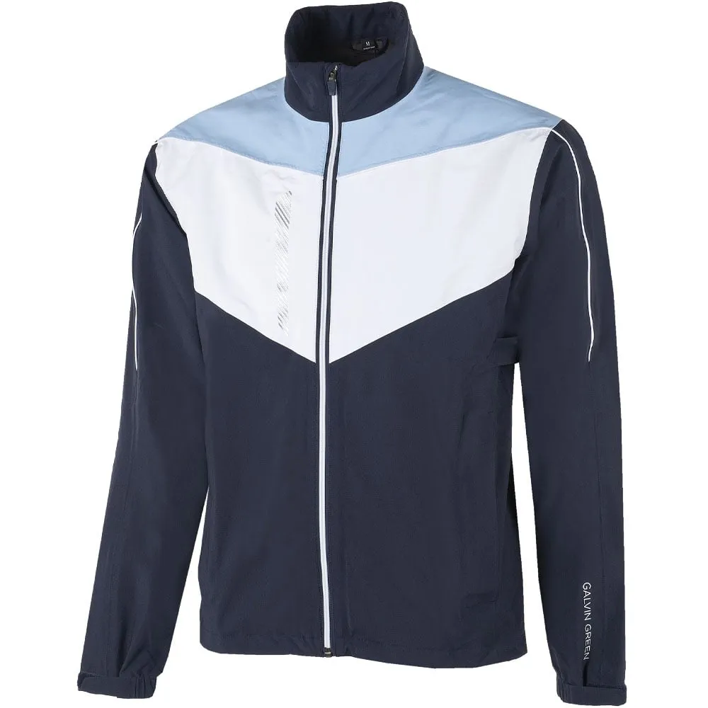 Comfortable fit Down Stuffed Galvin Green Armstrong Gore-Tex Paclite Waterproof Jacket - Navy/White/Blue Bell