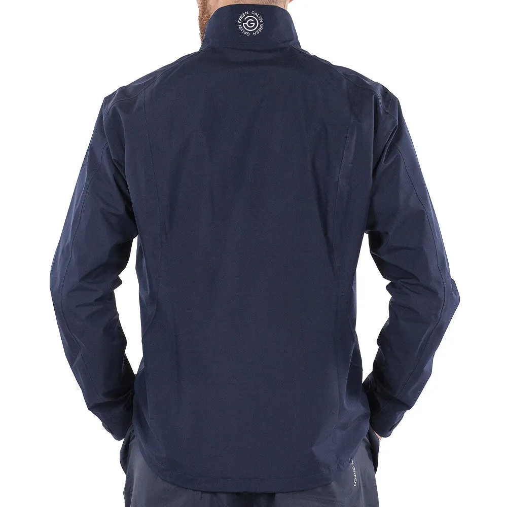Galvin Green Arvin Gore-Tex Paclite Waterproof Jacket- Navy/White Eco Certified Textiles Thick Insulation
