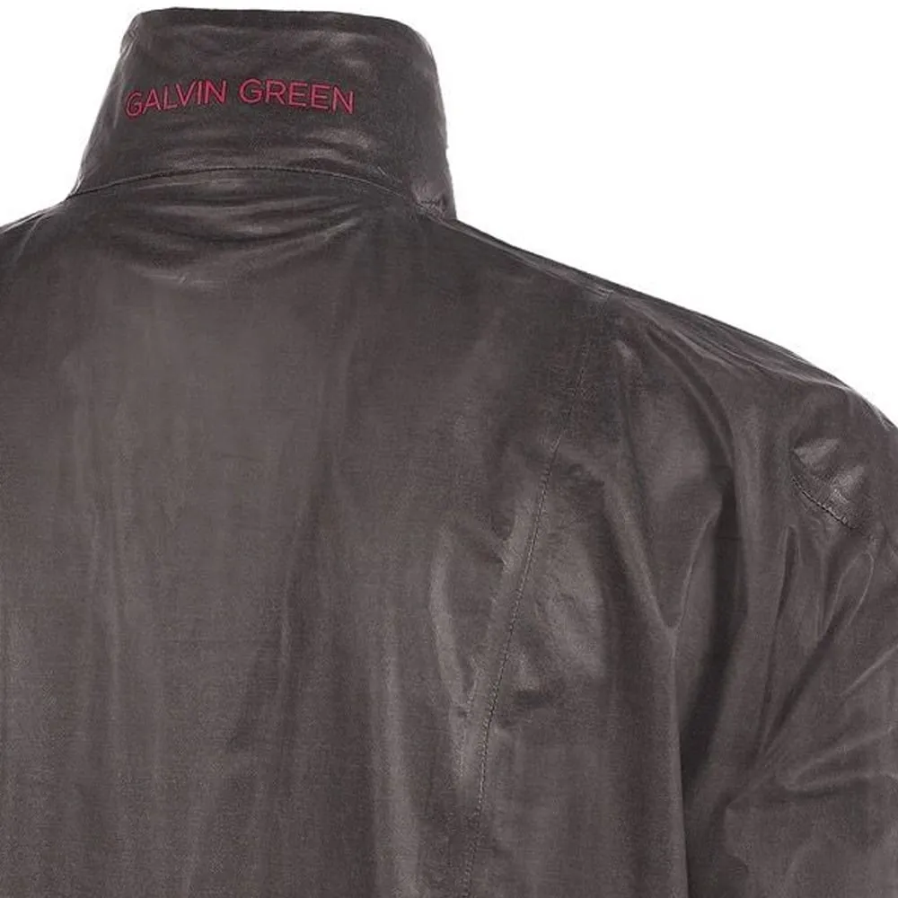 Crisp Weather Fit Galvin Green Ashby Waterproof ShakeDry Gore-Tex 1/2 Zip Jacket - Ash Grey/Red