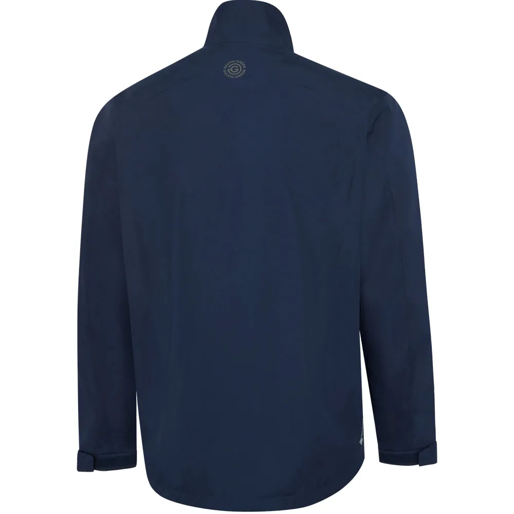 Plaid Print Galvin Green Aston Waterproof Jacket - Navy