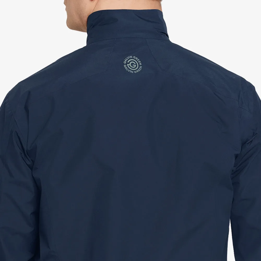 Subtle Texture Galvin Green Aston Waterproof Jacket - Navy
