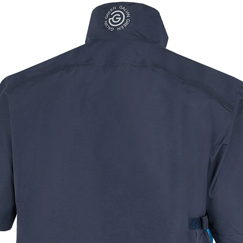 Galvin Green Axl Gore-Tex Paclite Jacket - Light Blue/Navy/White Clean Fit Design Wrinkle Free Texture