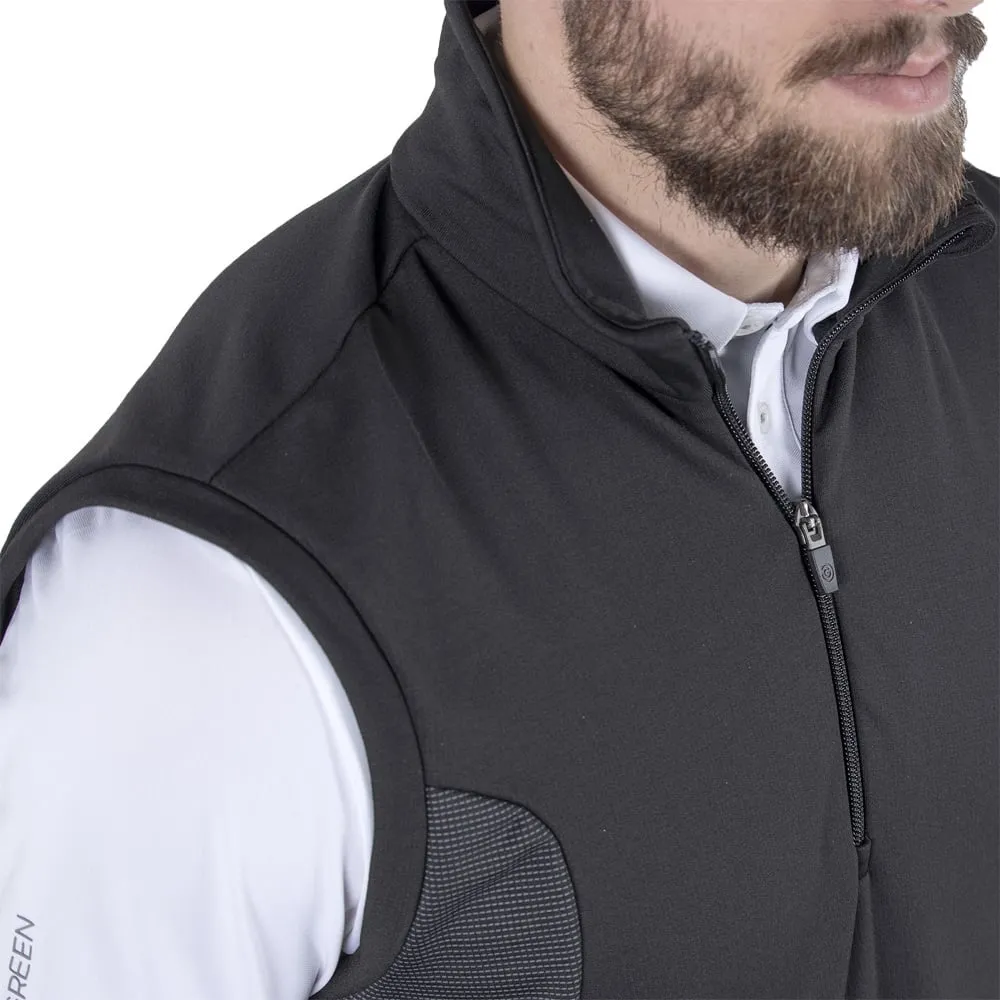 Galvin Green Dalton Insula 1/2 Zip Gilet - Black Non Irritating Edges Modern