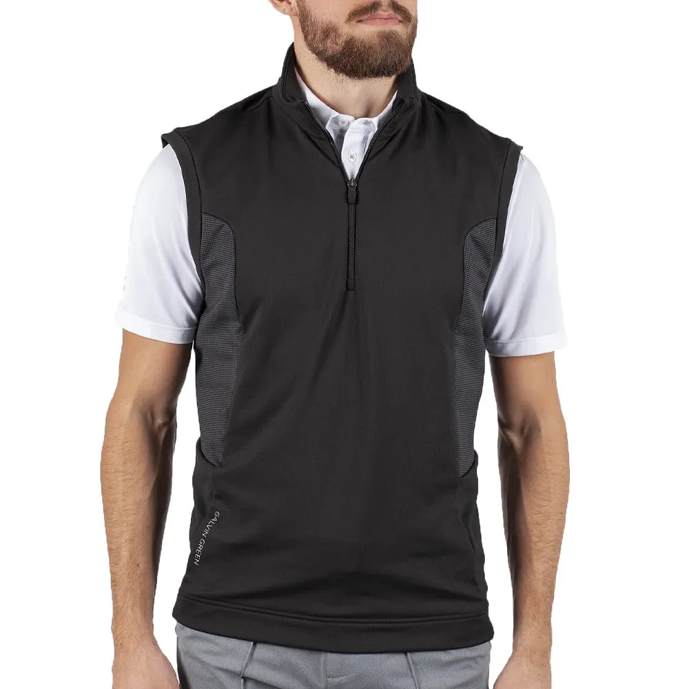Industrial Strength Stitching Galvin Green Dalton Insula 1/2 Zip Gilet - Black