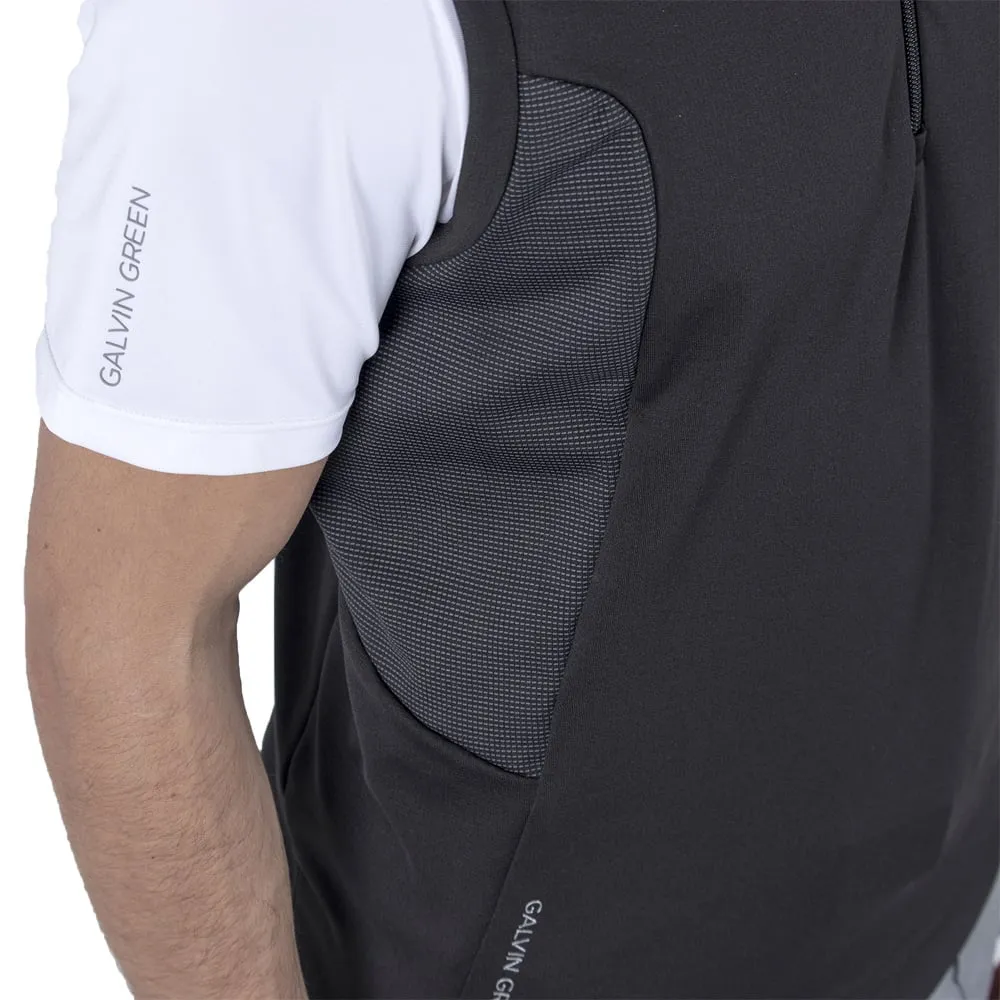 Galvin Green Dalton Insula 1/2 Zip Gilet - Black Wide Range
