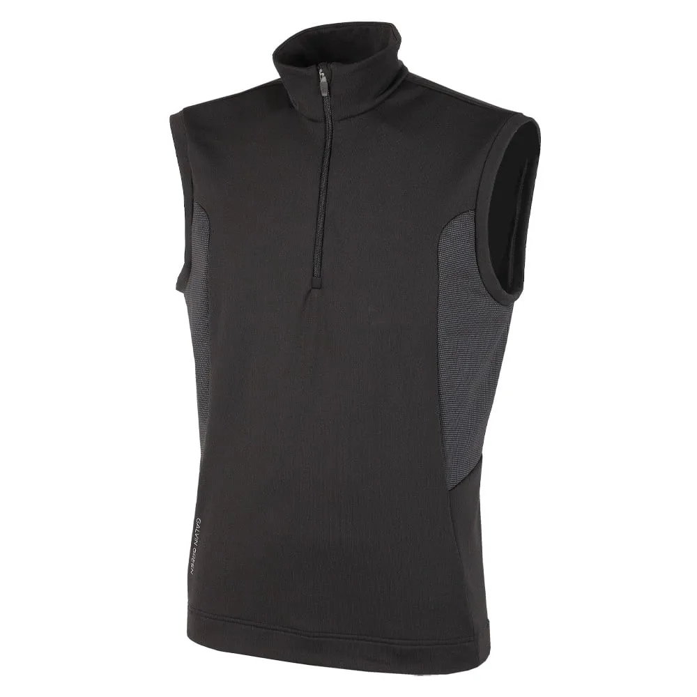old Galvin Green Dalton Insula 1/2 Zip Gilet - Black