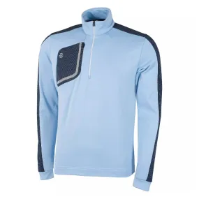 Galvin Green Dwight Insula Pullover - Blue Bell/Navy Fall Outfit