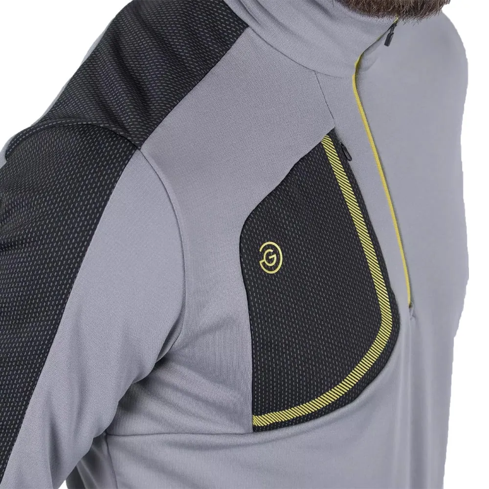 Galvin Green Dwight Insula Pullover - Sharkskin/Black/Yellow Long Length