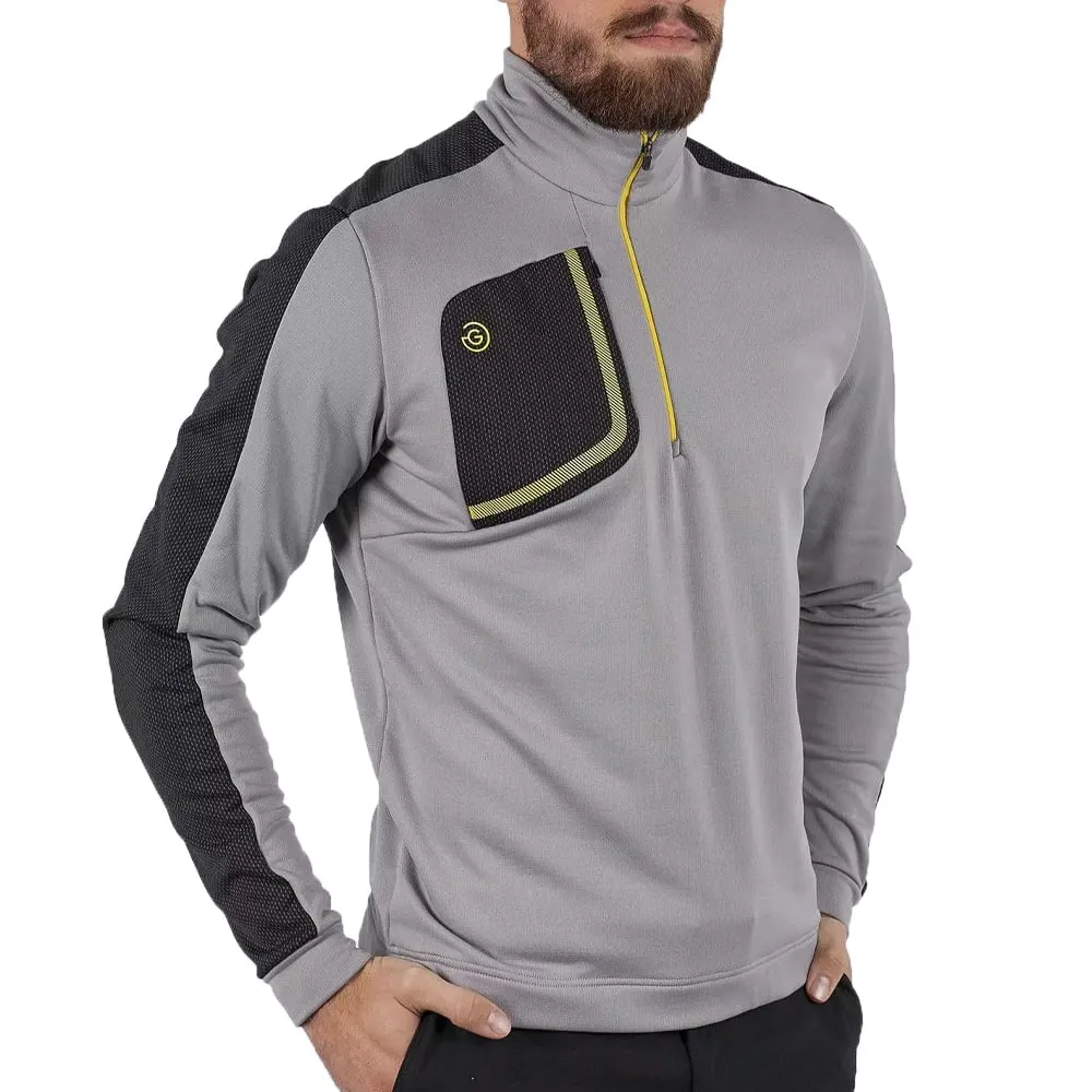Galvin Green Dwight Insula Pullover - Sharkskin/Black/Yellow AntiStatic Lining Magnetic Fasteners