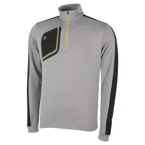 Galvin Green Dwight Insula Pullover - Sharkskin/Black/Yellow Effortless Travel Wear