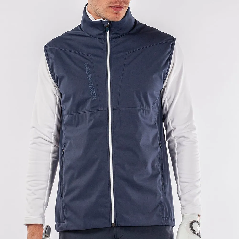made in South America PFC Free Waterproofing Galvin Green Lathan Interface-1 Wind Vest - Navy/White