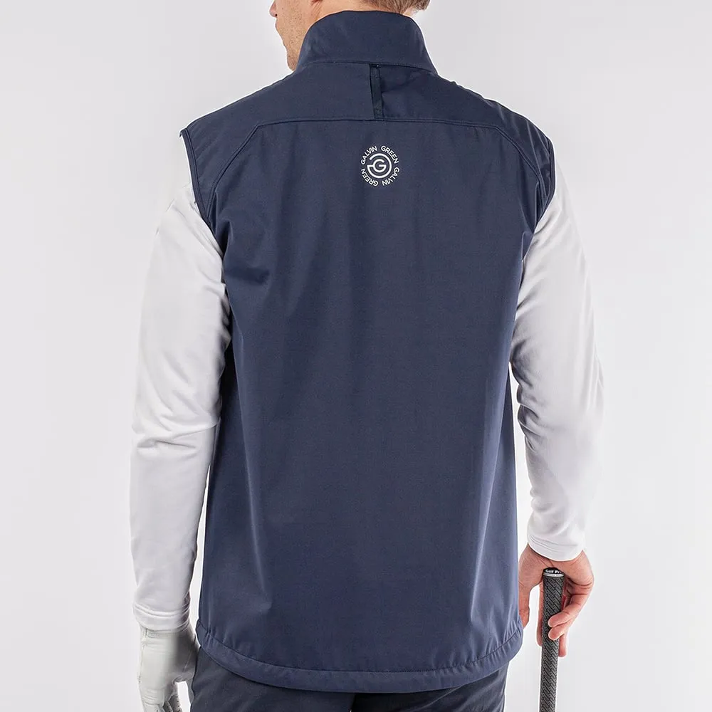 Galvin Green Lathan Interface-1 Wind Vest - Navy/White Adult's Flexible Stretch Panels