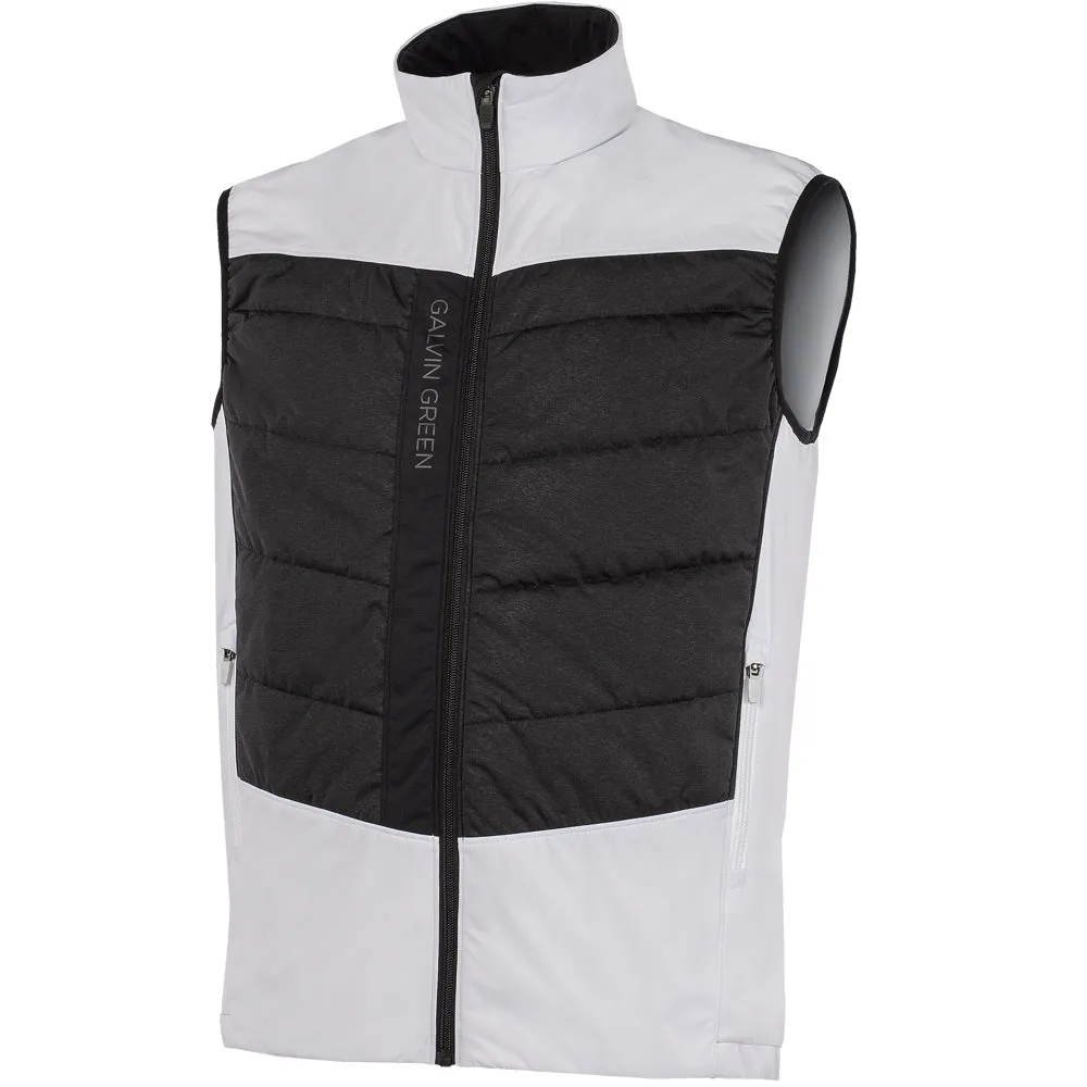 Galvin Green Lauro Windstopper Gilet - White/Black Non Restrictive Mobility Non Bulky Insulation