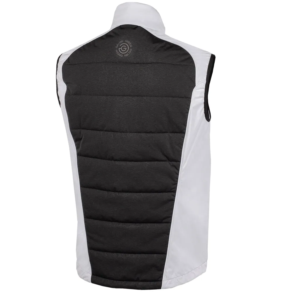 Galvin Green Lauro Windstopper Gilet - White/Black silk material Choice