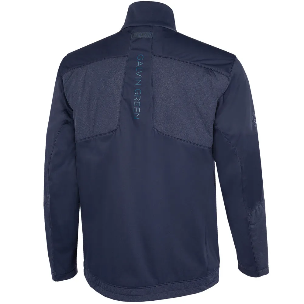 TearResistantFabric Weatherproof Zipper Tech Galvin Green Layton Jacket - Navy