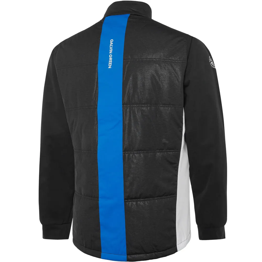 Noise Free Movement Galvin Green Lennon Windproof Water Resistant Jacket - Black/White/Royal