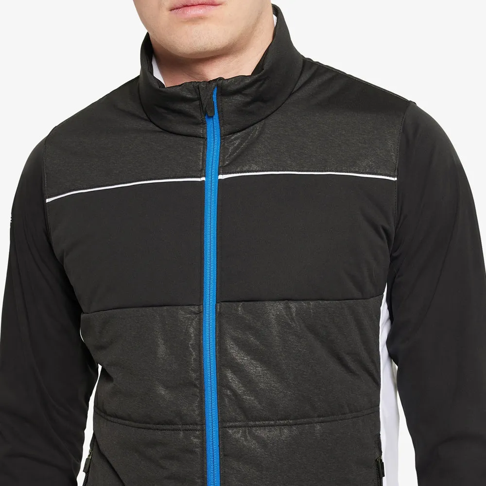 Galvin Green Lennon Windproof Water Resistant Jacket - Black/White/Royal Snap Closure System