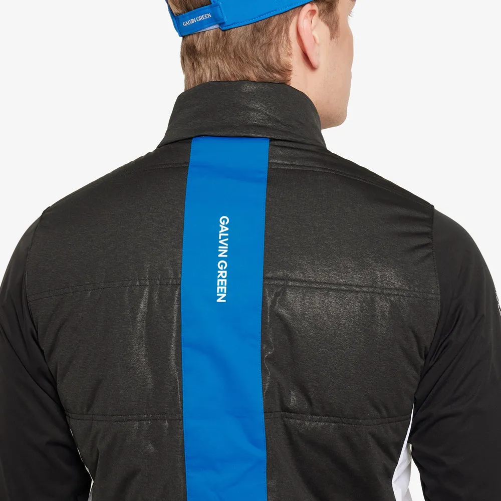 Versatile Fit Layer Compact Design Galvin Green Lennon Windproof Water Resistant Jacket - Black/White/Royal