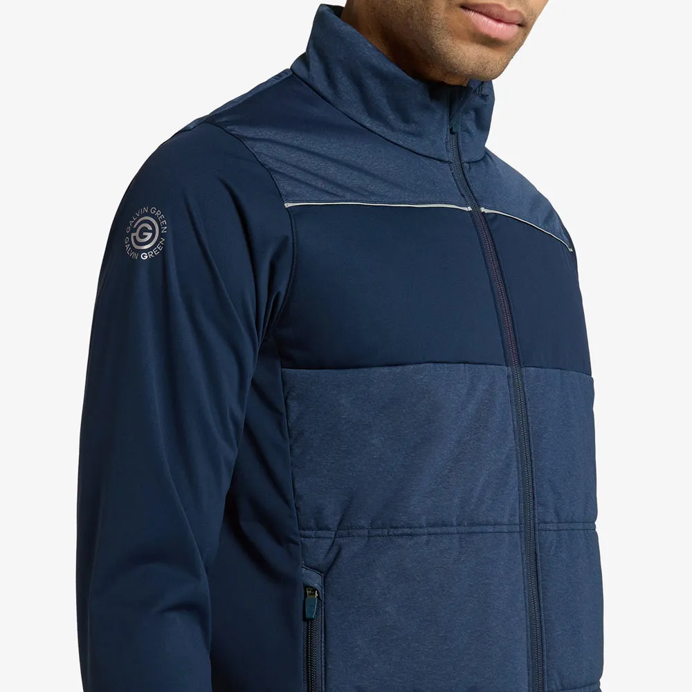 Smart Weather Style Reinforced Shoulder Panels Galvin Green Lennon Windproof Water Resistant Jacket - Navy